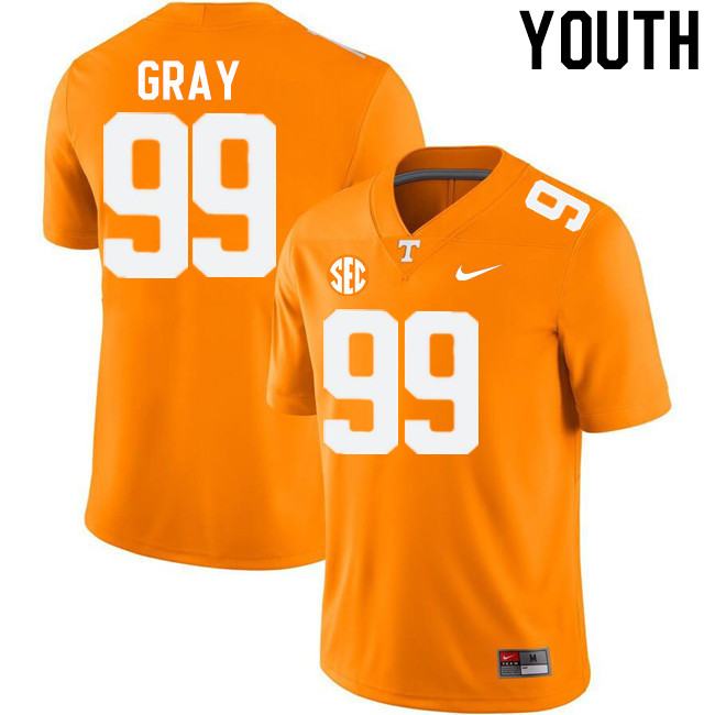 Youth #99 Herb Gray Tennessee Volunteers College Football Jerseys Stitched-Orange